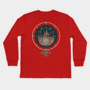 fading dahlia Kids Long Sleeve T-Shirt